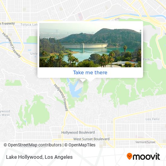 Lake Hollywood map