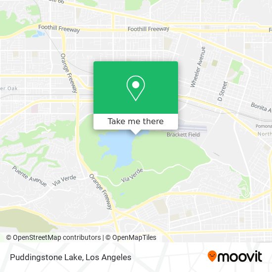 Puddingstone Lake map