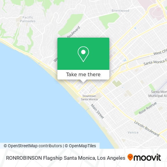 Mapa de RONROBINSON Flagship Santa Monica