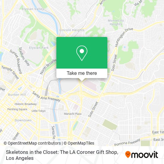 Mapa de Skeletons in the Closet: The LA Coroner Gift Shop