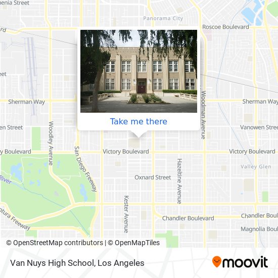 Mapa de Van Nuys High School