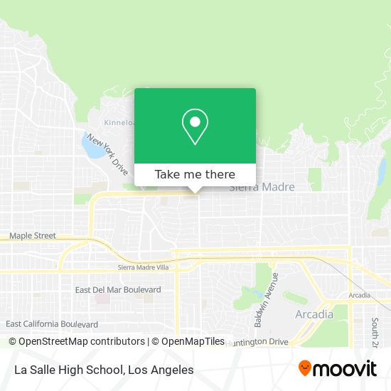 La Salle High School map