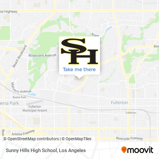 Sunny Hills High School map