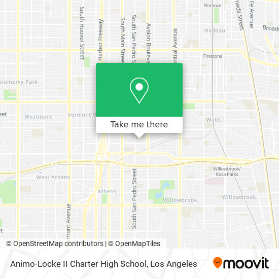 Mapa de Animo-Locke II Charter High School