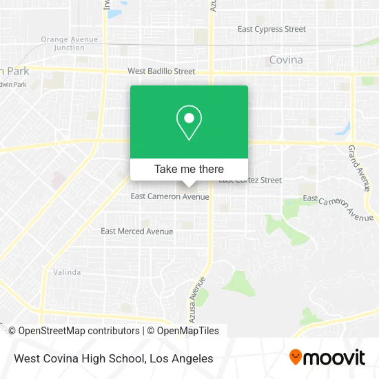 West Covina High School map