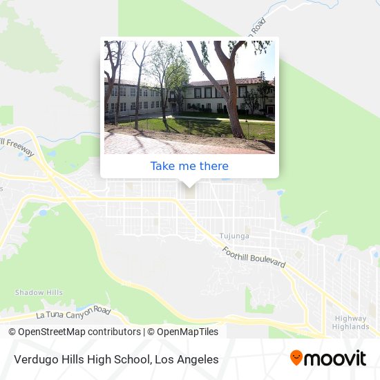 Verdugo Hills High School map