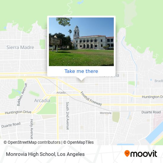 Mapa de Monrovia High School