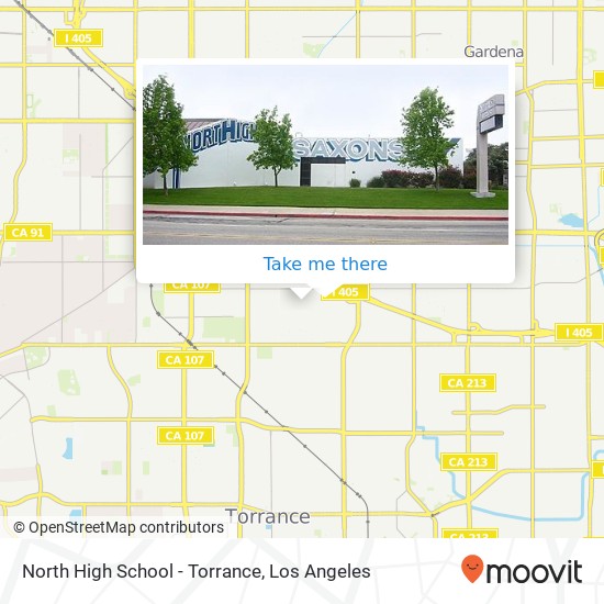 North High School - Torrance map