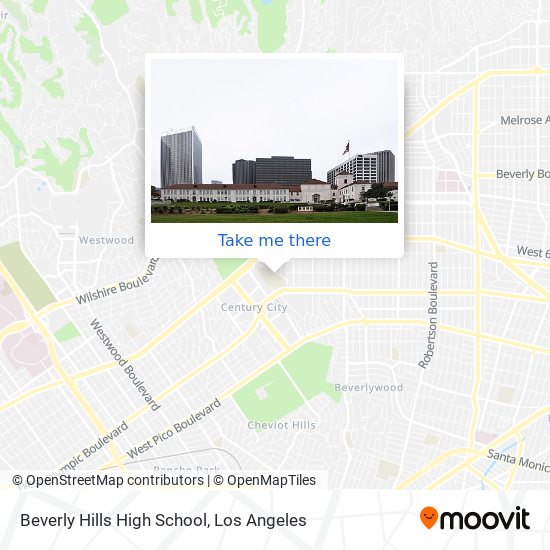 Mapa de Beverly Hills High School