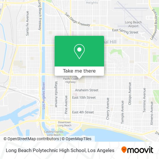 Long Beach Polytechnic High School map