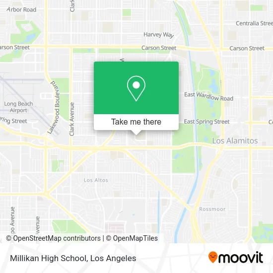 Millikan High School map