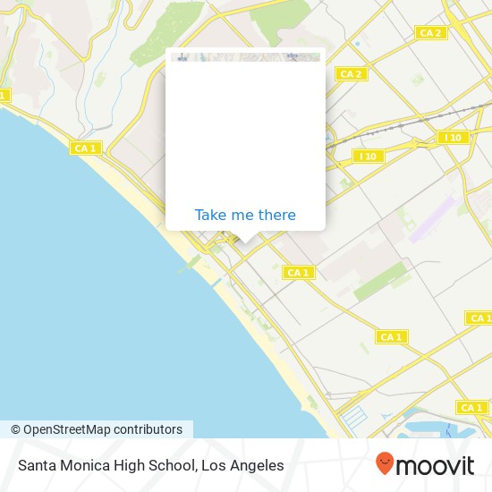 Santa Monica High School map