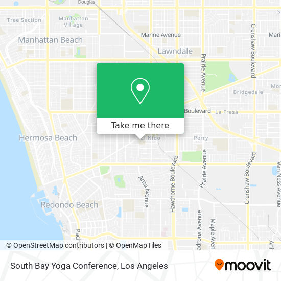 South Bay Yoga Conference map