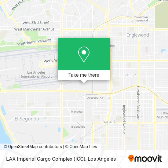 LAX Imperial Cargo Complex (ICC) map
