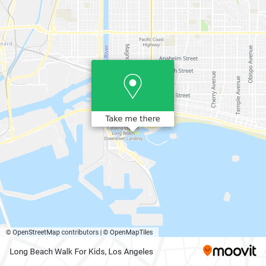 Long Beach Walk For Kids map