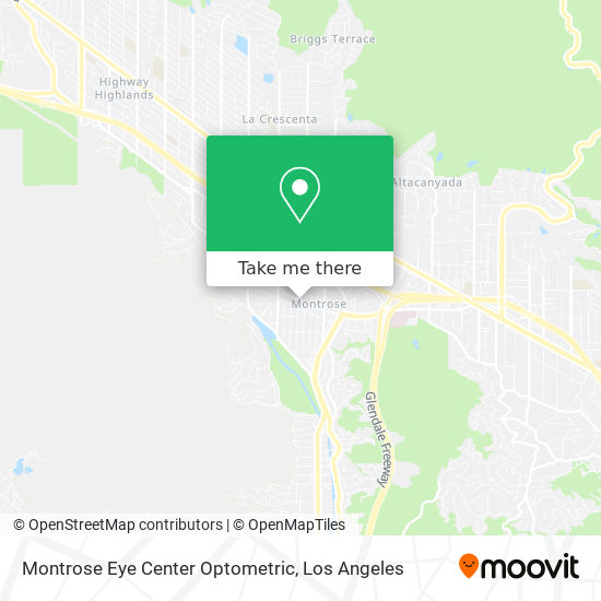 Montrose Eye Center Optometric map