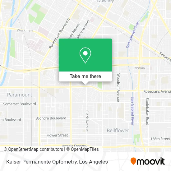 Kaiser Permanente Optometry map