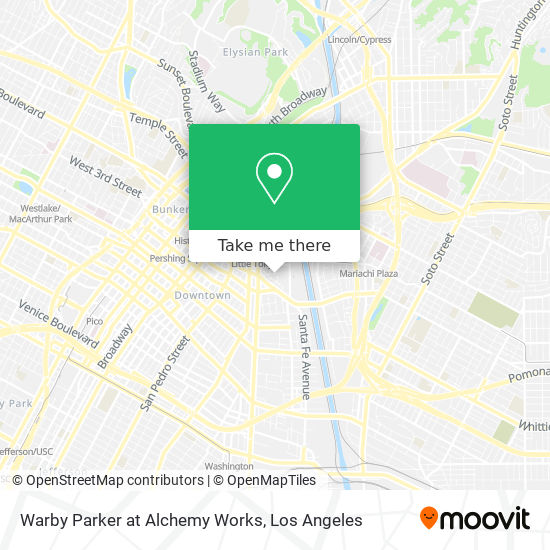 Warby Parker at Alchemy Works map