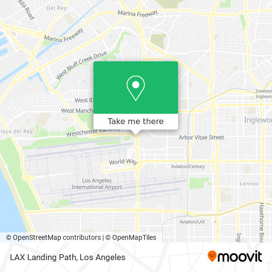 Mapa de LAX Landing Path
