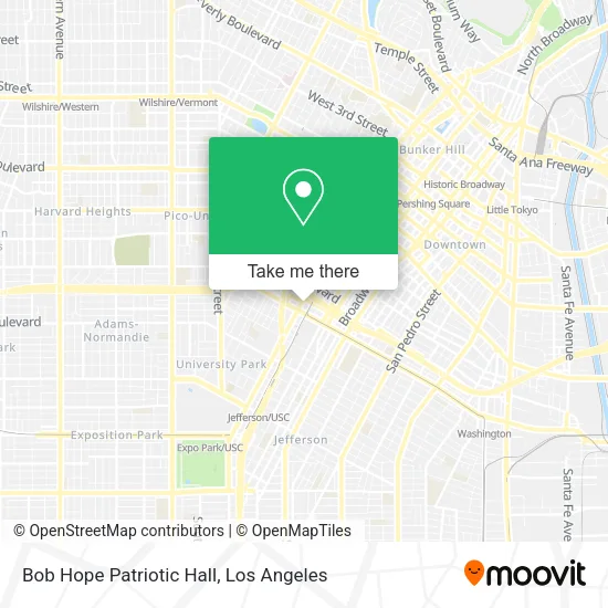 Bob Hope Patriotic Hall map