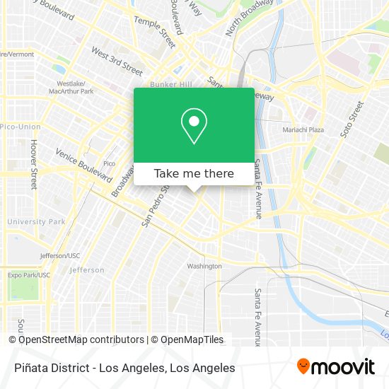 Piñata District - Los Angeles map