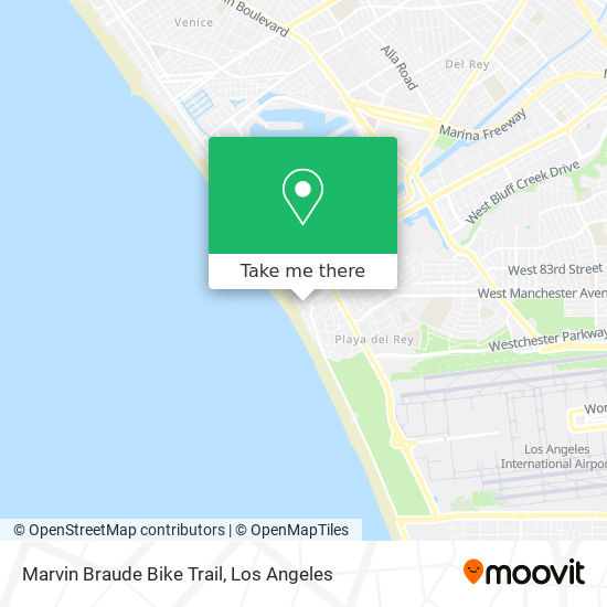 Mapa de Marvin Braude Bike Trail