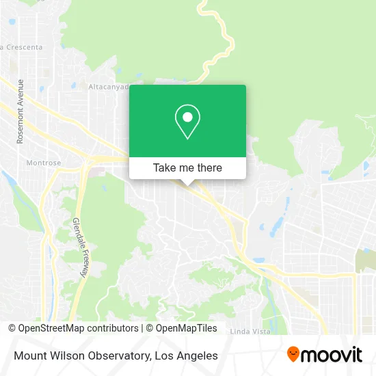 Mount Wilson Observatory map