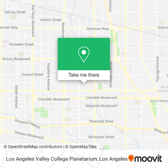Los Angeles Valley College Planetarium map