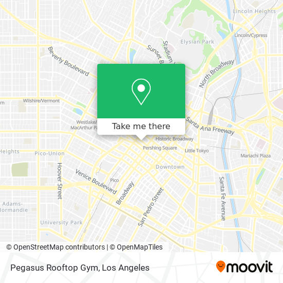Mapa de Pegasus Rooftop Gym