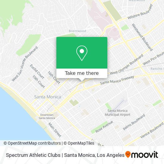 Spectrum Athletic Clubs | Santa Monica map
