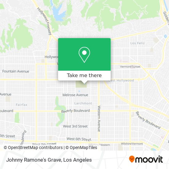 Mapa de Johnny Ramone's Grave