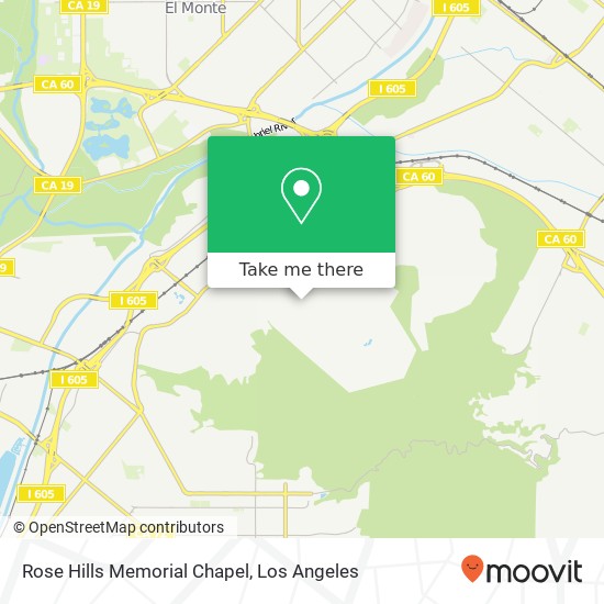 Mapa de Rose Hills Memorial Chapel