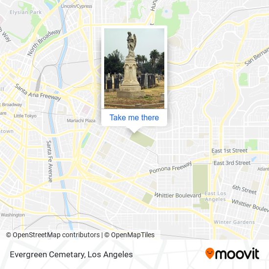 Mapa de Evergreen Cemetary