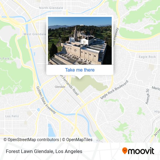 Mapa de Forest Lawn Glendale