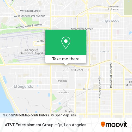 AT&T Entertainment Group HQs map