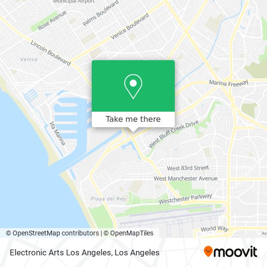 Mapa de Electronic Arts Los Angeles