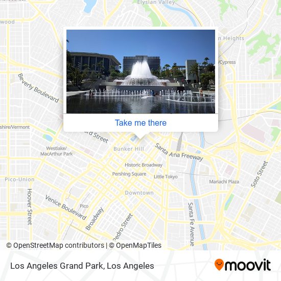 Mapa de Los Angeles Grand Park