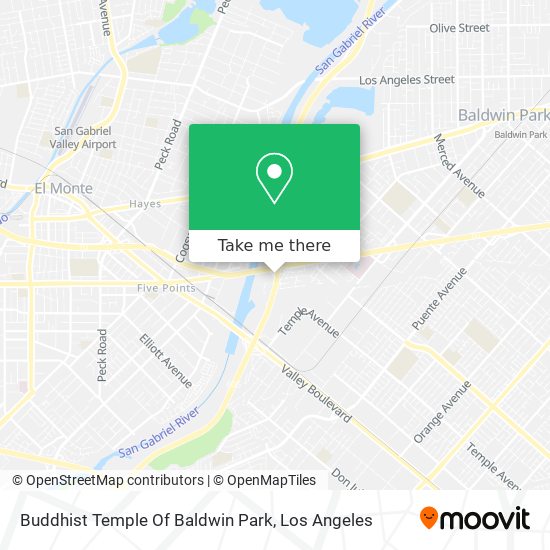 Buddhist Temple Of Baldwin Park map