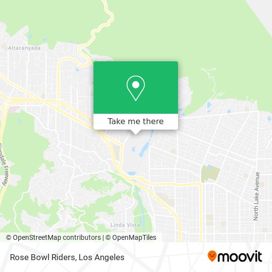 Rose Bowl Riders map