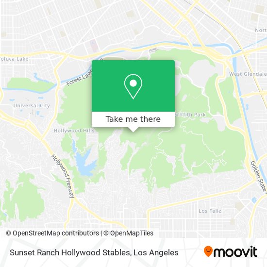 Mapa de Sunset Ranch Hollywood Stables