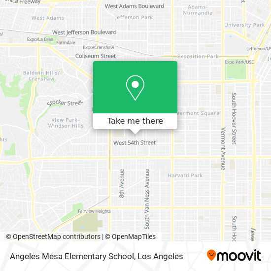 Angeles Mesa Elementary School map