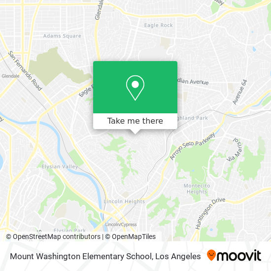 Mapa de Mount Washington Elementary School