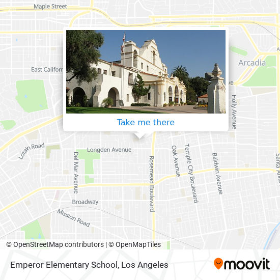 Mapa de Emperor Elementary School