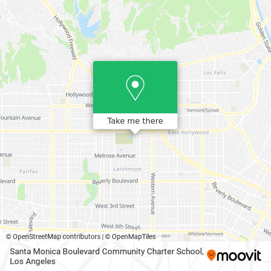 Mapa de Santa Monica Boulevard Community Charter School