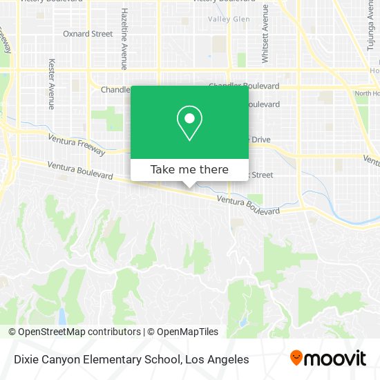 Dixie Canyon Elementary School map