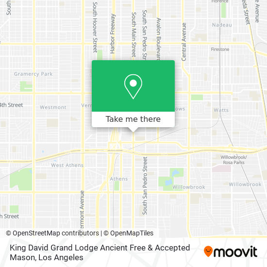 Mapa de King David Grand Lodge Ancient Free & Accepted Mason