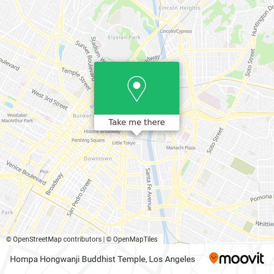 Mapa de Hompa Hongwanji Buddhist Temple