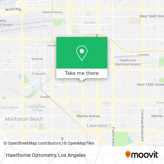 Mapa de Hawthorne Optometry