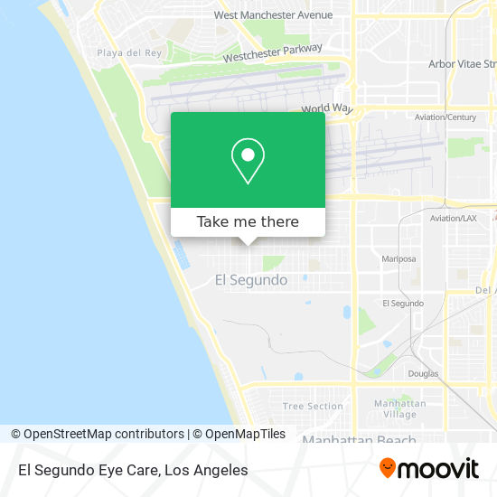 El Segundo Eye Care map