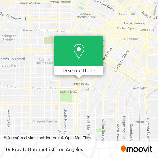 Dr Kravitz Optometrist map